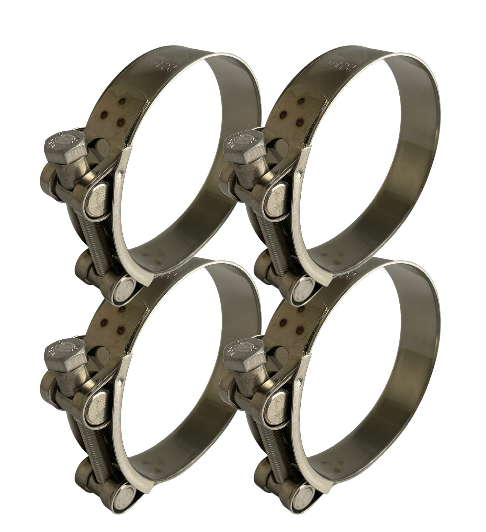 Boltza® SS304 Single Bolt Hose Super Clamp 64-67mm Clip Silicone Rubber Exhaust x4