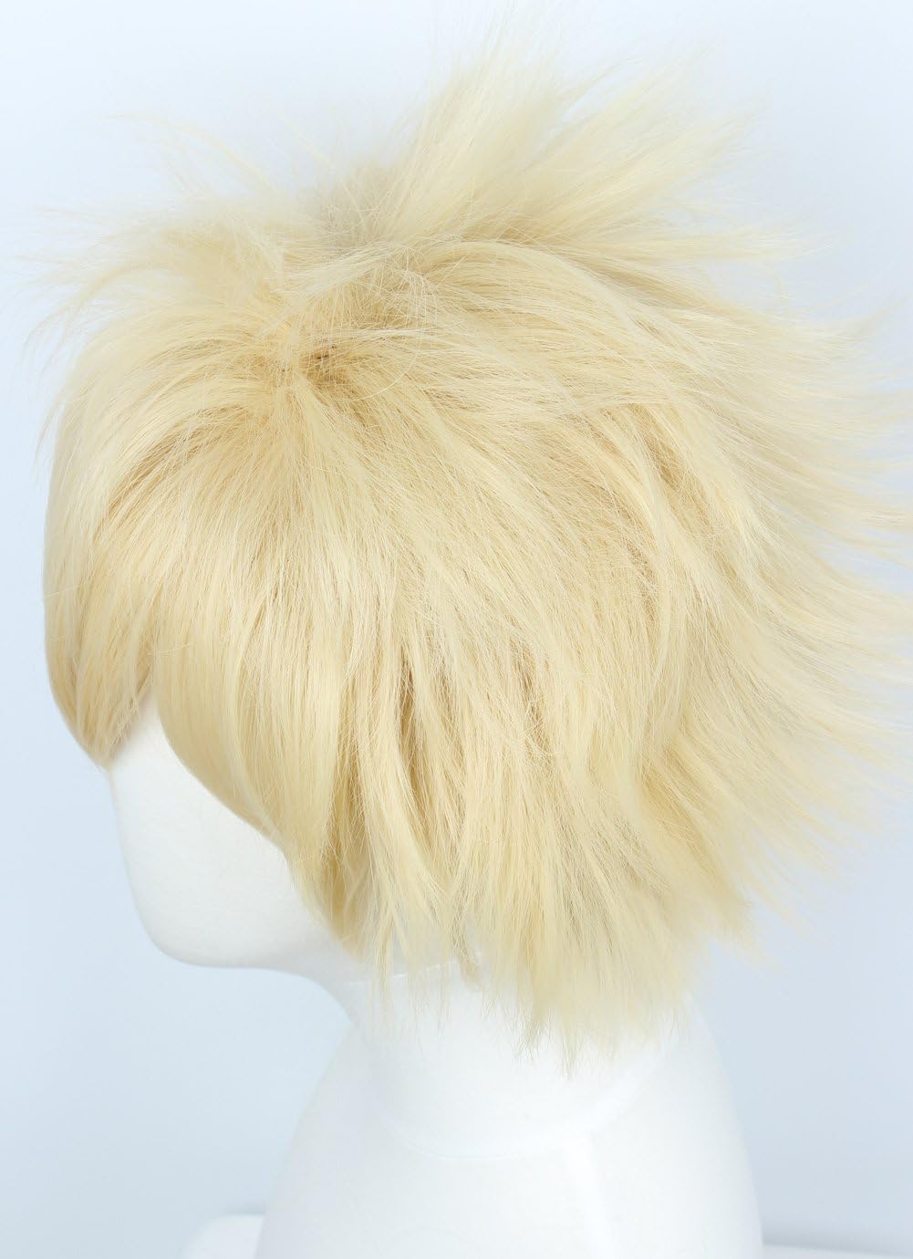 Linfairy Anime Cosplay Wig Short Blonde Hair Halloween Costume Full Wig - Image 5