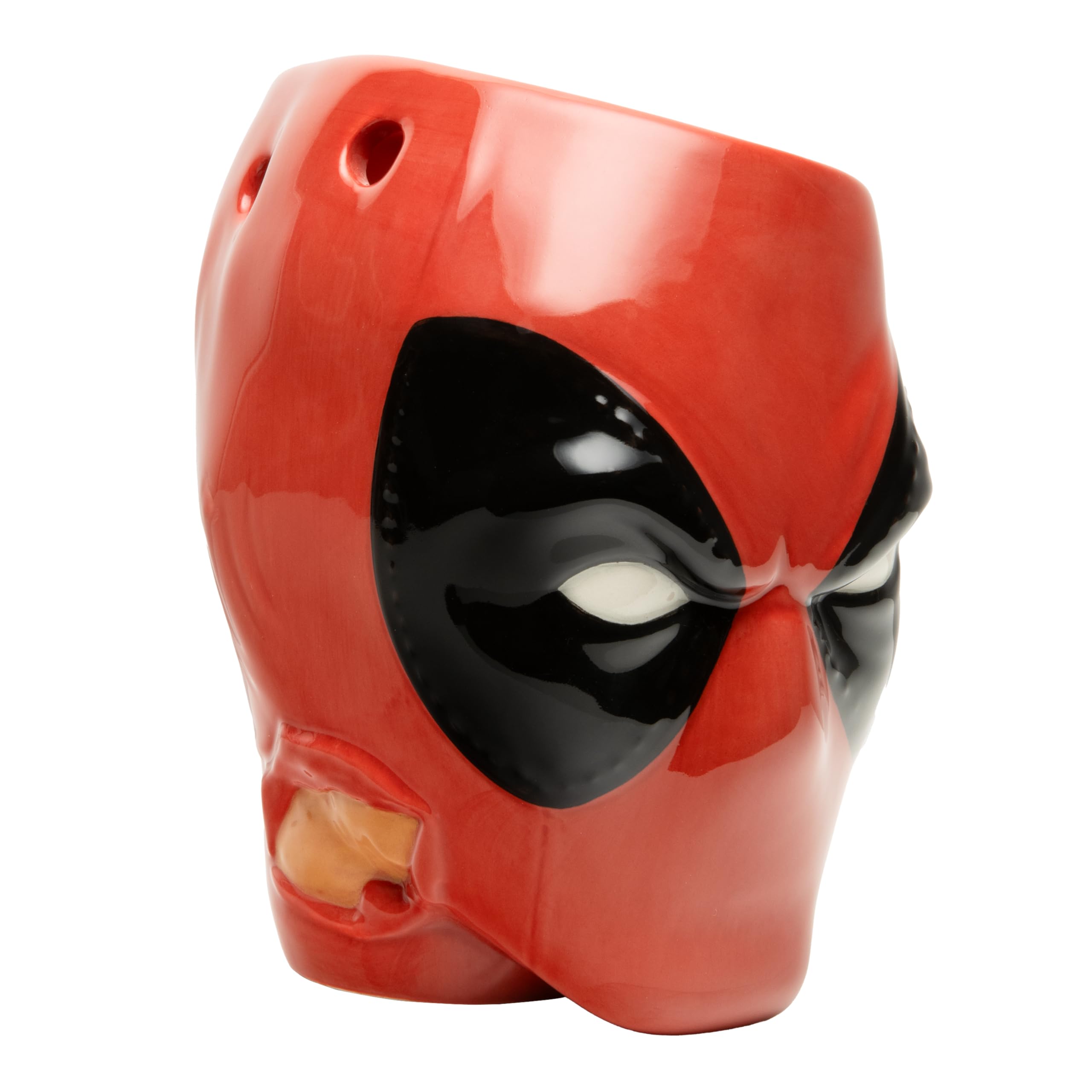 Paladone Deadpool Mask Pen Holder - Officially Licensed Marvel Plant Pot, Desk Accessories for Super Hero Fans, Novelty Gift, 13cm