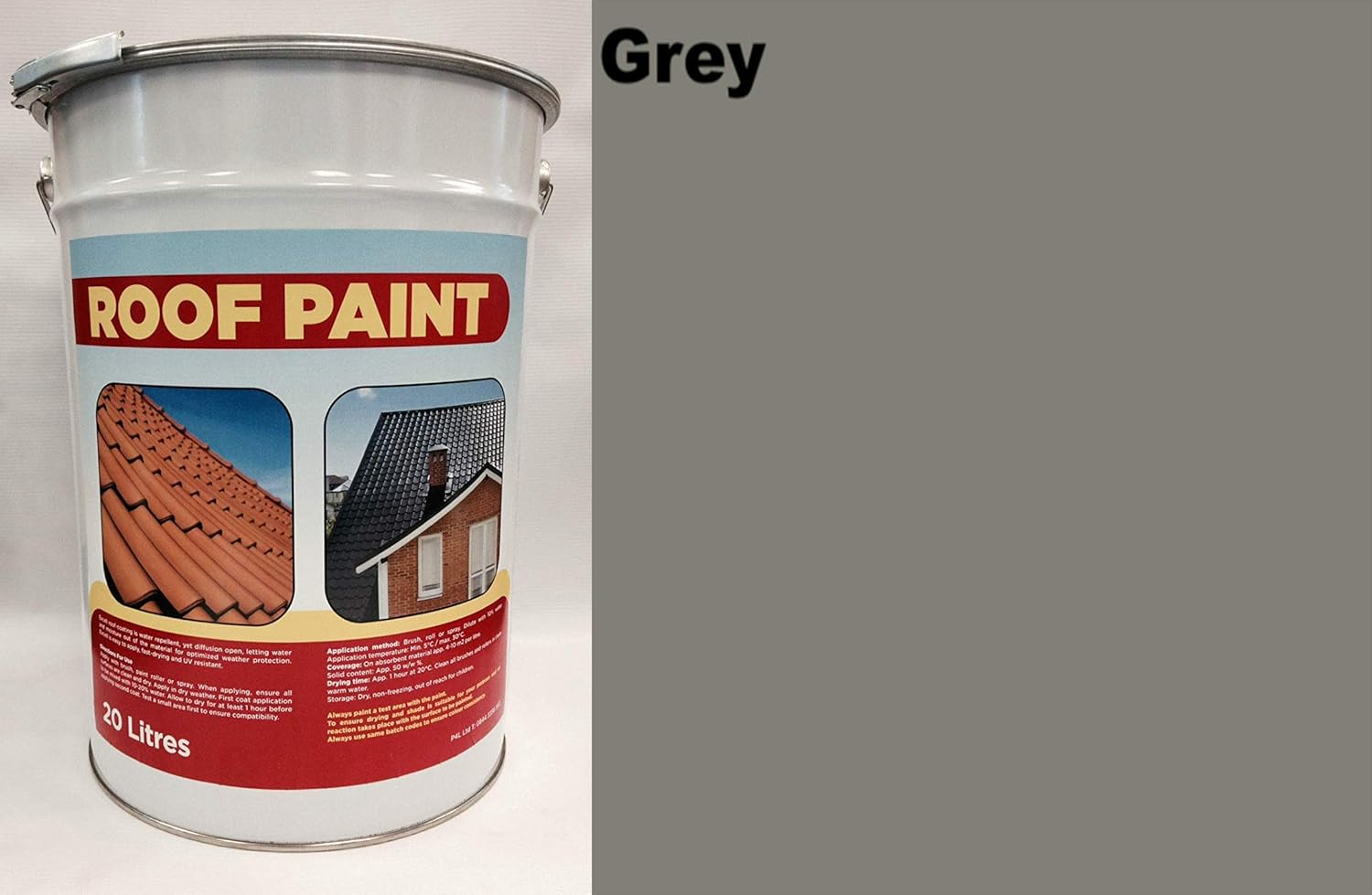 20 LTR Roof Paint Grey Amazon.co.uk DIY & Tools