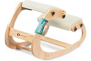 NYPOT Ergonomic Kneeling Chair with Adjustable Seats - Knee Chair for Posture Correction & Kneel Rocking Stool for Desk - Back Pain Relief and Support for Home and Office - 5 Years Brand Warranty