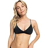 Roxy Women's Bikini Top – UPF 50+, Quick-Dry, Removable Pads, Swimsuit Top, Surf & Beachwear, Anthracite, X-Large