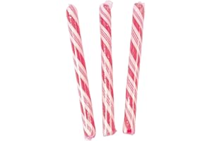 Fun Express Old Fashioned Candy Sticks Bulk - 80 Pink Candy Sticks Individually Wrapped | Nostalgic Hard Candy for Buffet, Carnival & Wedding Favors | Classic Strawberry Flavor, 5 Inch Size