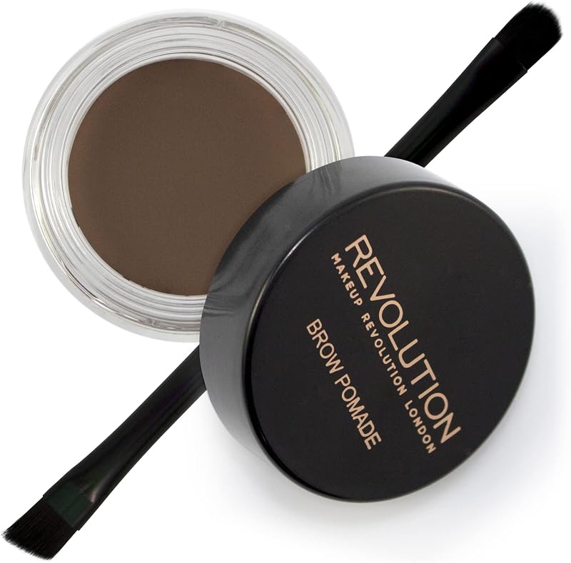 Makeup Revolution Brow Pomade Dark 2.5g with Included Brush