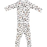 Copper Pearl Two Piece Long Sleeve Toddler Pajamas PJ Sets for Boys and Girls - Adorable Pattern Pajamas, Breathable Fabric to Keep Cool While Sleeping, Sizes 12 Months to 5T - Millie