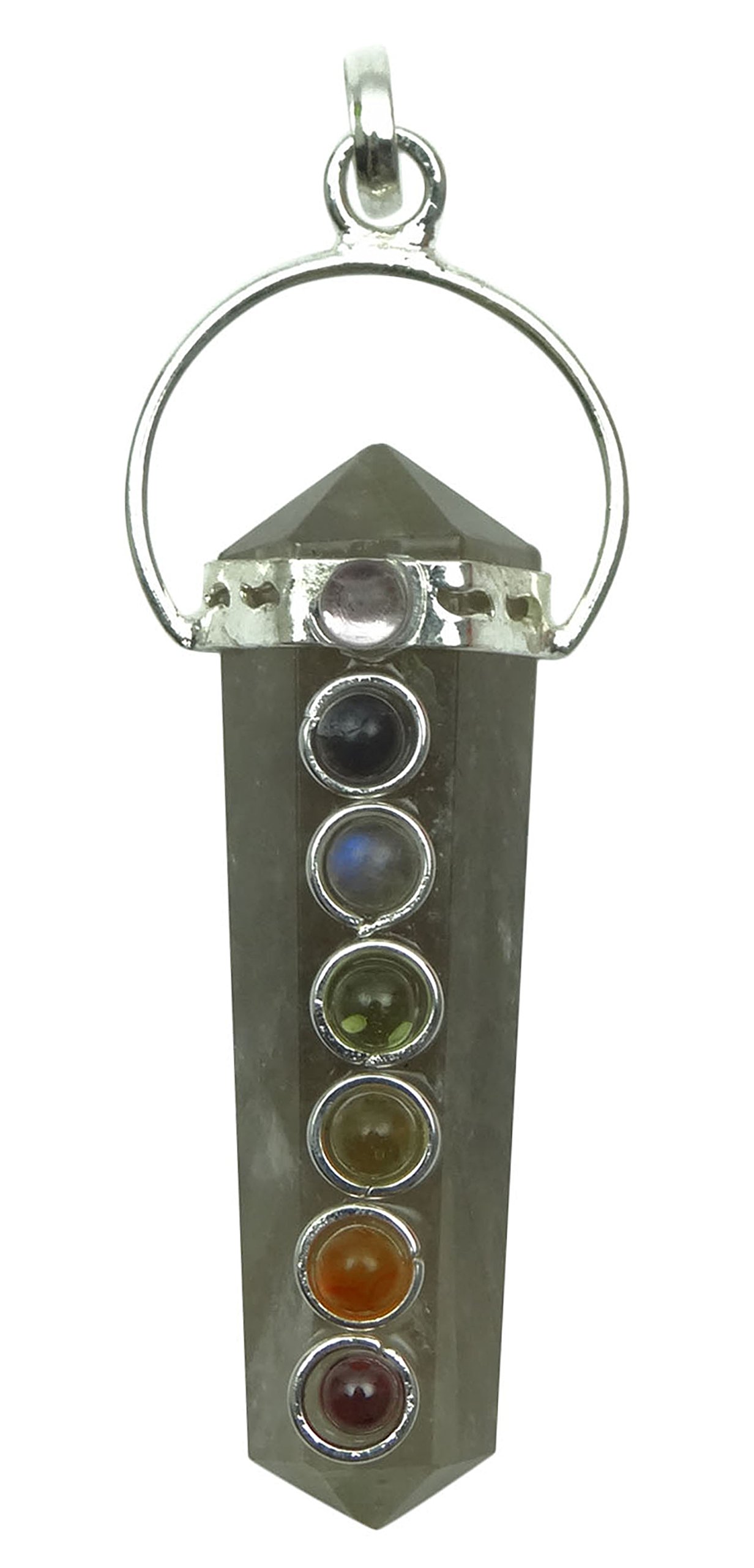 Harmonize Reiki Pencil Single Point Reiki Wand Chakra Balancing Therapy Smoky Quartz Pendant Healing Spiritual