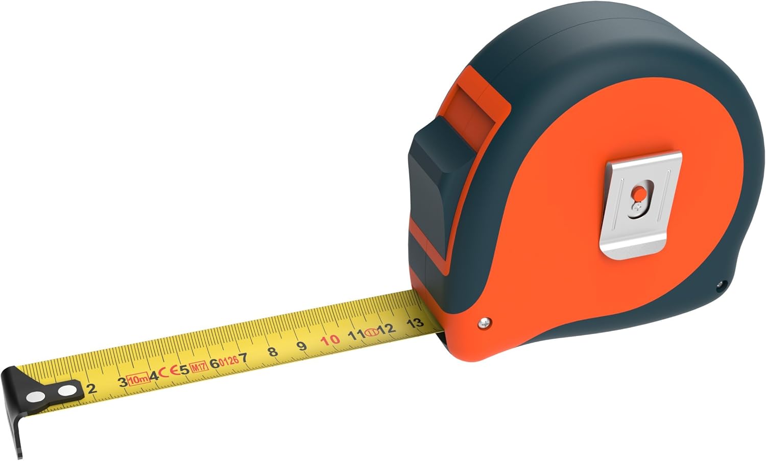 Presch Tape Measure 10 Metre - Robust Large Measuring Tape Metric, Riveted, with Metal Belt Holder and Retractable Measure Tape 10m - Image 4