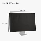 kwmobile Monitor Cover 24-26 inch Dust Screen Protector Black view 6