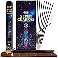 7 Chakra Incense Sticks and Incense Stick Holder Bundle Insence Insense Hem Incense Sticks