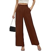 CZYINXIAN Women's Casual High Waisted Wide Leg Pants Flowy Business Work Casual Pants with Pockets