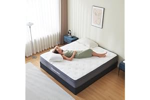 Gojef King Size Mattress, 12 Inch King Mattress, Hybrid Mattress in a Box with Independent Spring, Soft and Comfortable, Pressure Relief, CertiPUR-US Certified, Plush