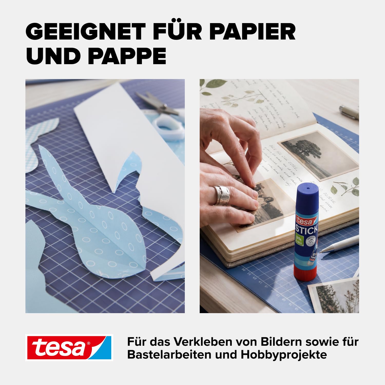 tesa Stick ecoLogo - Geruchsneutraler Klebestift für Papier und Pappe - Lösungsmittelfrei und Umweltschonend - 4 x 20 g 4
