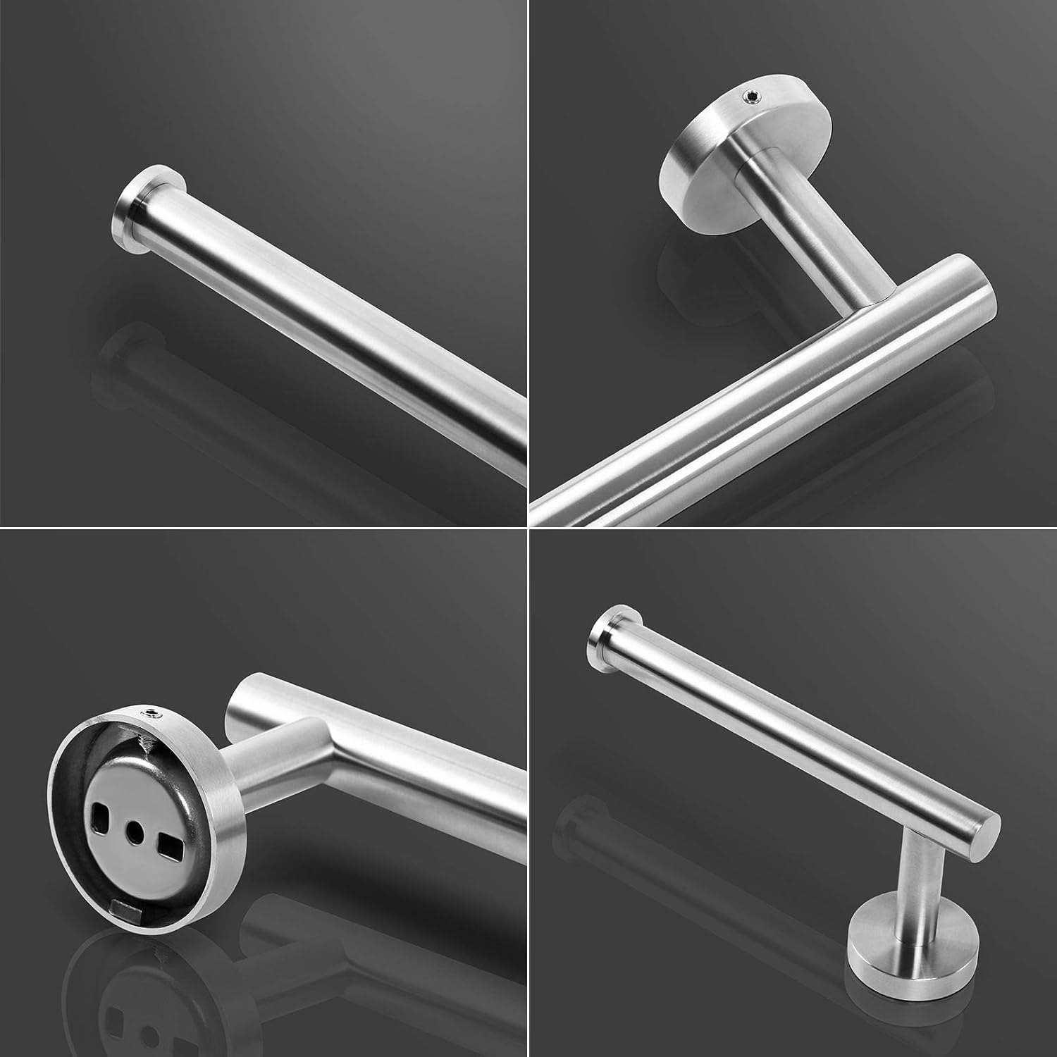 Upgrade 7 1/10 inches Extended Toilet Paper Roll Holder,Wall Mount Toilet Roll Holder,Toilet Tissue Holder for Bathroom,SUS304 Stainless Steel (Brushed): Kitchen & Dining