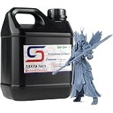 Siraya Tech Tenacious Flexible 3D Printer Resin, Easy Grey, 2kg | Easy-to-Print Flexible Resin, High Impact Resistance, Great Resolution, High Toughness, No Mixing Needed, for MSLA/DLP/SLA