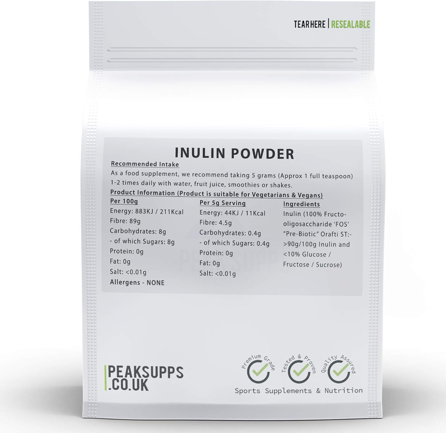 Inulin Powder 100g, 100 g (Pack of 1) - Image 3
