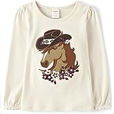Gymboree Girls and Toddler Embroided Graphic Long Sleeve T-Shirts