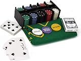 TANNESS 200 Pcs Poker Set with Chips Mat Tin Box Casino Texas Holdem view 4