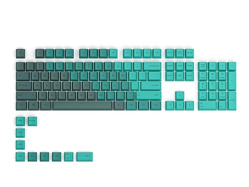 GLORIOUS GPBT Dye Sublimated Keycaps (Rain Forest) -Thick PBT Plastic 114 Keycap Set for 100% Full Size, 85% 80% TKL, 60% Compact, 75% Mechanical Keyboards - Amazon deal for $40.04