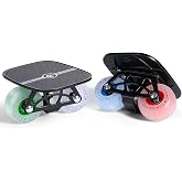Freeskates with Metallic Surface, White Flashing Wheels, Dual Axle Distance Support, Suitable for Both Adults and Children's Roller Skating and Inline Skating ShoesDrift Board