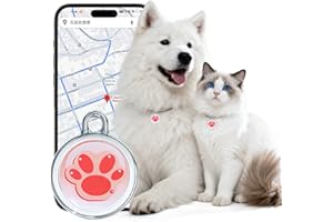 FXAJID Smart GPS Tracker for Dogs|mini Easy to use Cat GPS Tracker|Waterproof and Drop-Proof|Real-time Positioning Smart Alarm pet Tracker|Extra Long Battery Life of 365 Day|No Subscription (Android & iOS)