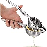 Urbanstrive Heavy Duty Stainless Steel 304 Lemon Squeezer Premium Quality Hand Press Juicer Manual Citrus for Juicing Lemon &