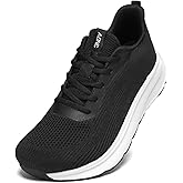 KDN Men's Wide Toe Box Shoes Cushioned Road Running Shoes Non Slip Mens Walking Sneakers for Wide Feet Comfortable Athletic Gym Workout Shoes Wide Width
