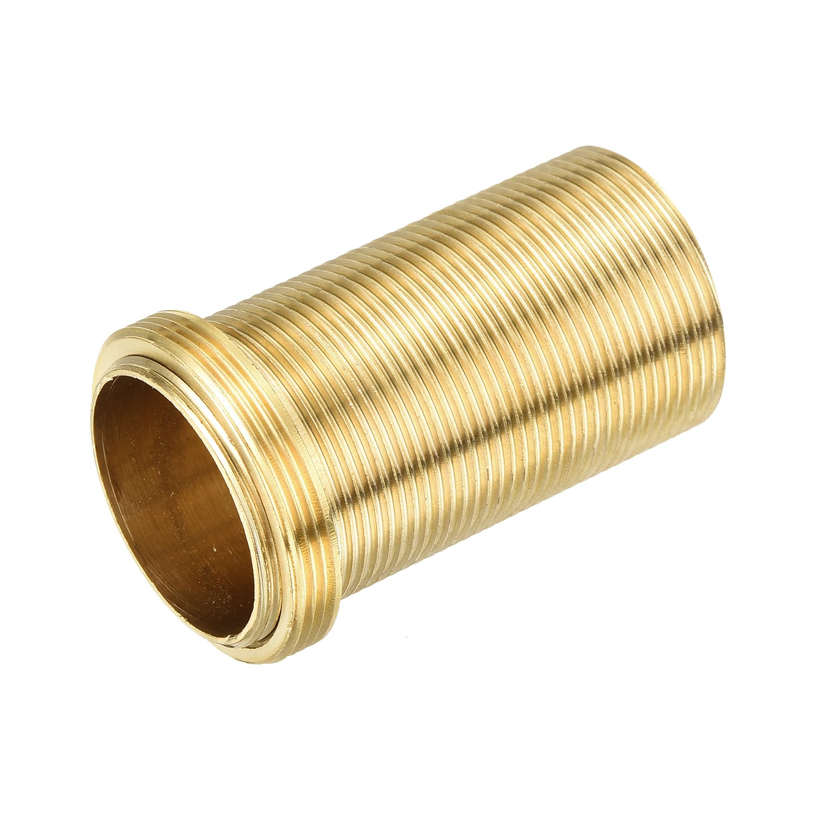 uxcell 1 Pcs Faucet Extension Tubes, 2.28" x 1.44" Faucet Mount Extension Shank Handle Brass Basin Faucet Mounting Accessories Fixed Foot for Bathroom and Kitchen Faucets