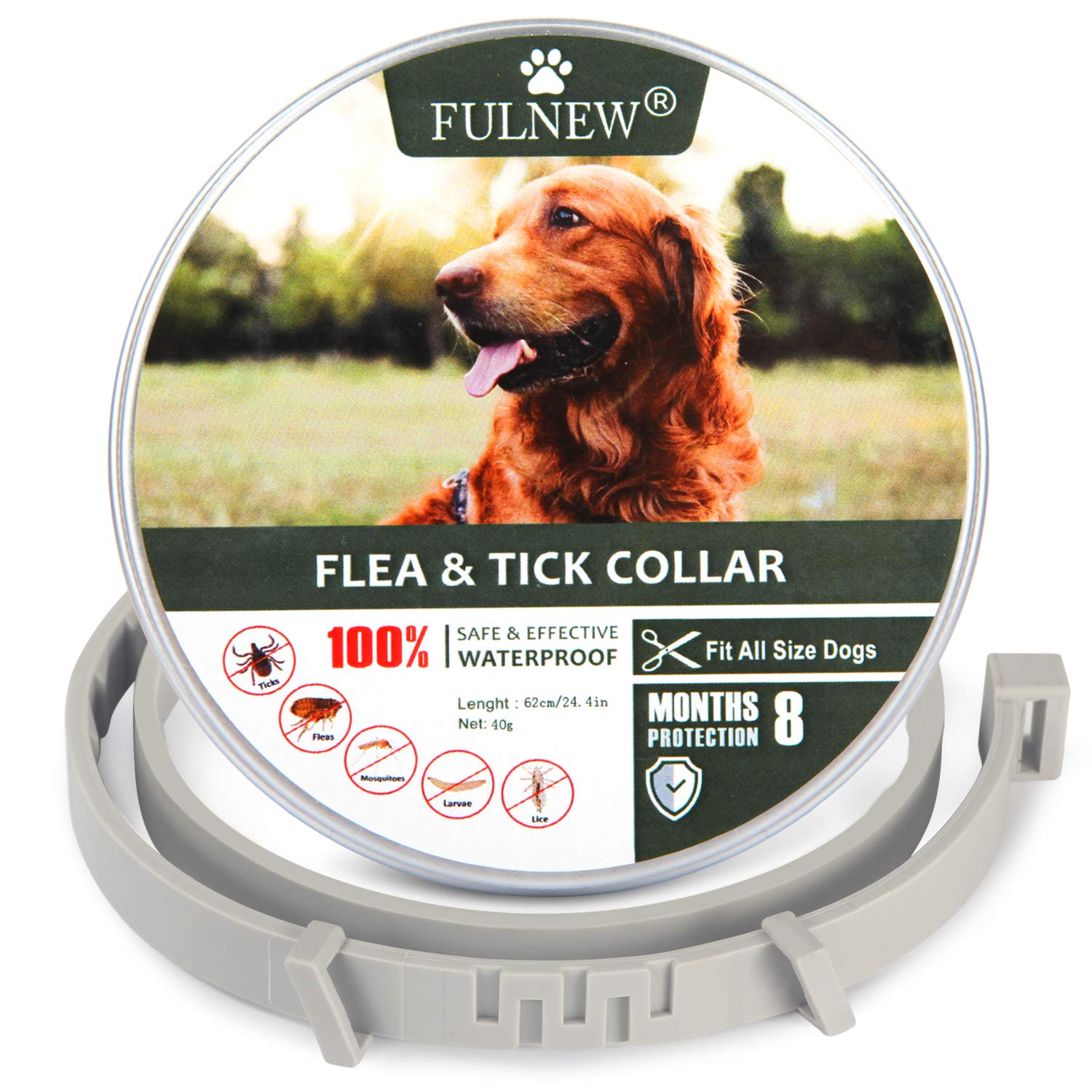 Reviews FULNEW Flea & Tick Prevention Collar for Dogs Flea and Tick