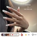 Kanorine Jelly Gel Polish Neutral Milky White 15ml Nude Set view 2