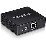TRENDnet Gigabit PoE+ Repeater/Amplifier, 1 x Gigabit PoE+ In Port, 1 x Gigabit PoE Out Port, Extends 100m For Total Distance