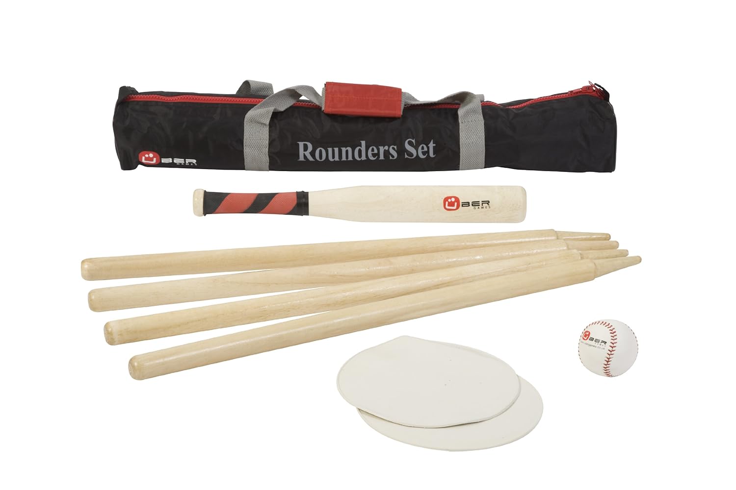 Uber Games Rounders Set The Rounders Set Includes a wooden rounders
