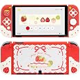 GeekShare Switch Protective Case - Slim Hard Shell With Silicone Joy Con Covers & Thumb Grips