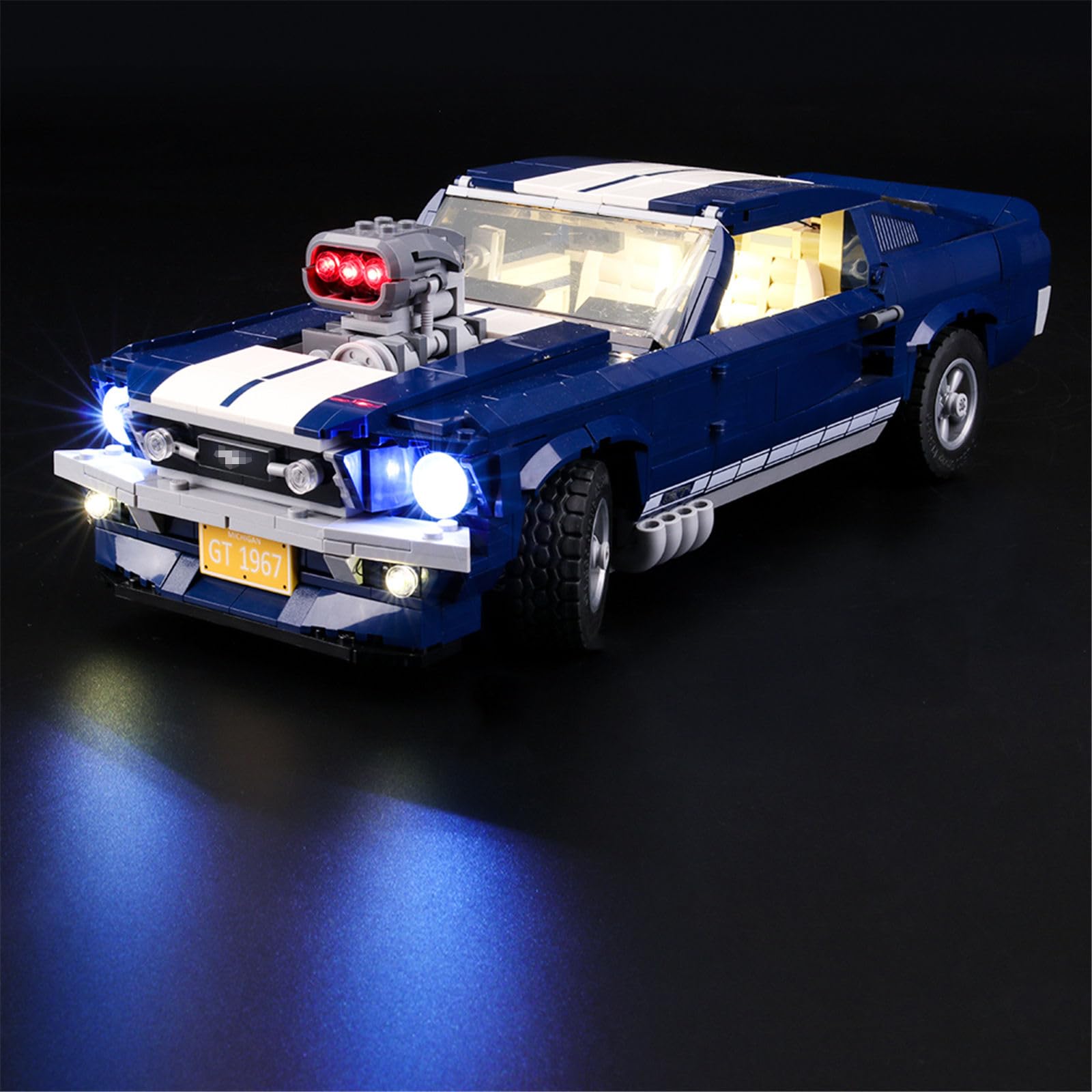 MENZAVA LED Light Set Compatible with LEGO 10265 Ford Mustang CREATOR Expert Building Blocks Model - Model Set NOT Included