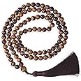 Tasbih Premium Muslim Prayer Beads Made with Natural Stone Beads for Daily Misbaha and Meditation (8mm (99 Beads), Tiger Eye, Brown)