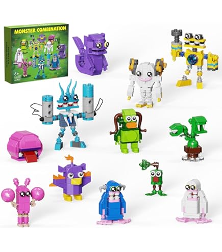Amazon.com: My Funny Sing Monsters Figure Building Block Set