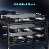 NICGIGA 48 Port Gigabit PoE+ Switch 50 Port Network Switch 400W 2 SFP view 4