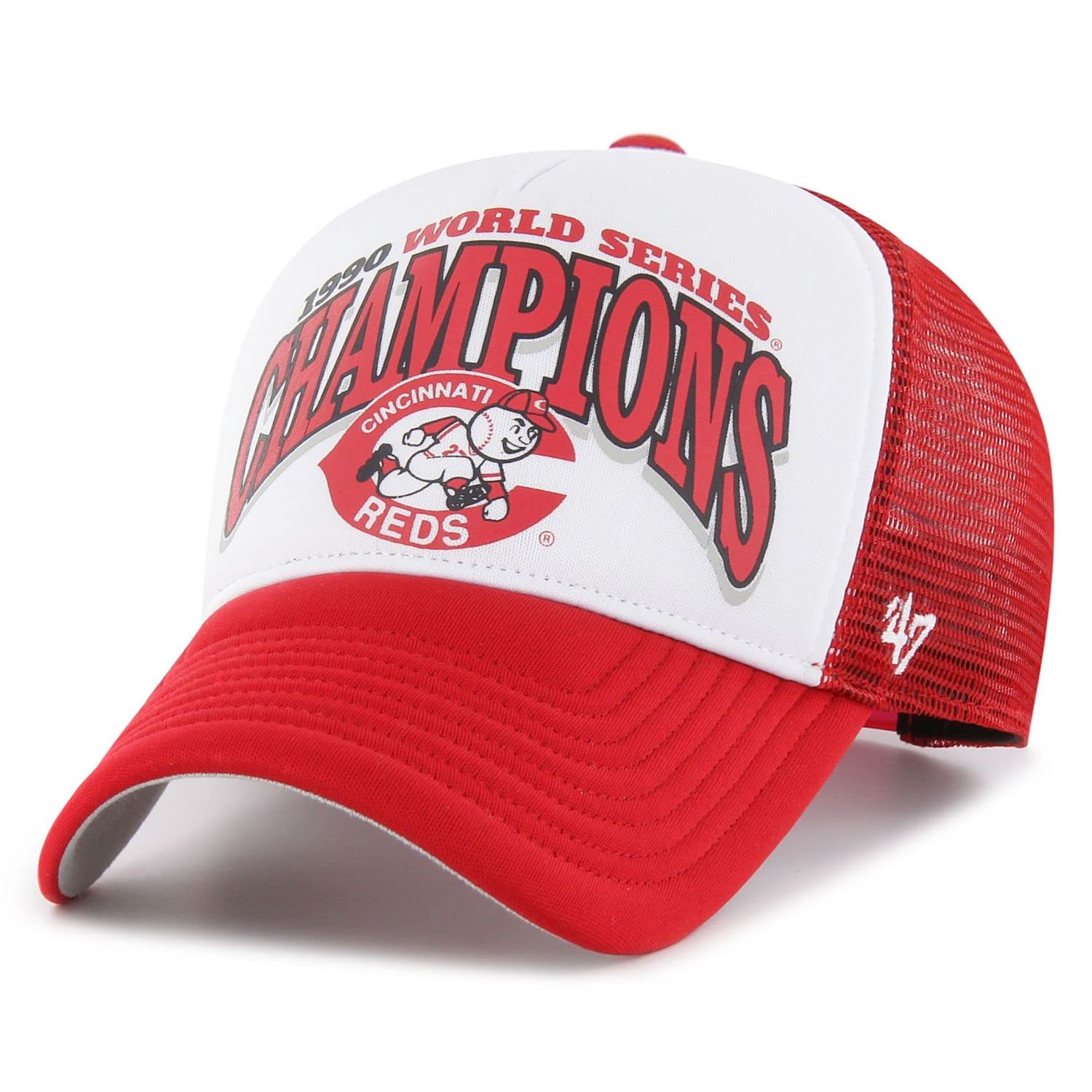 47 Brand Mesh Trucker Cap - Foam Champ Cincinnati Reds