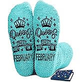 FestiVibe Birthday Gifts for Women Girl Her - Queen Born in Month Birthday Socks Gifts Ideas