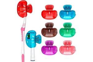 Nincha Snap-on Toothbrush Head Cover for Manual and Powered Toothbrush - Multiple Colors -Pack of 6