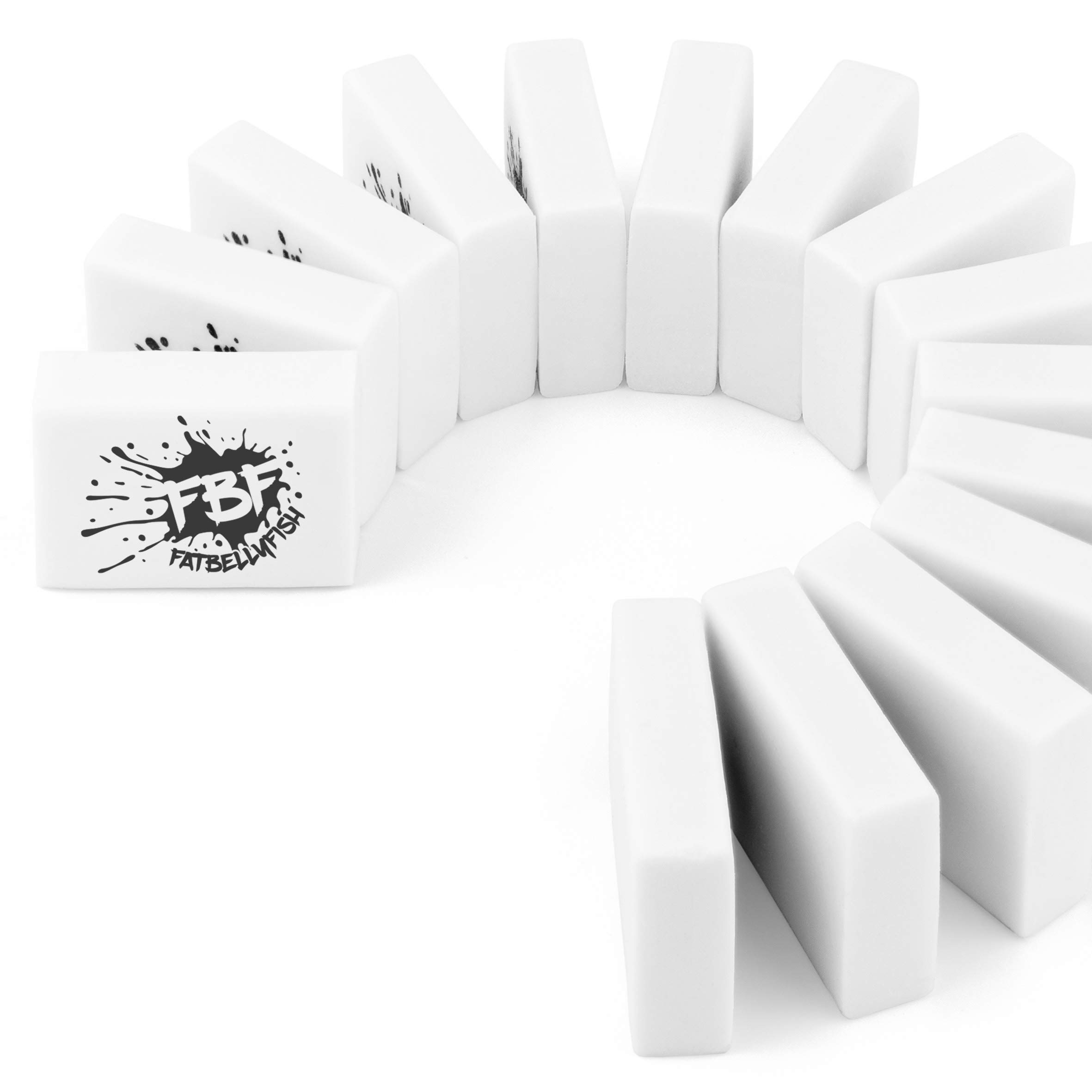 Fat Belly Fish - Pencil Erasers - Extra Small Rubbers - Pack of 15