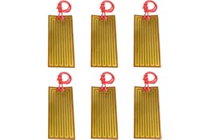 BANRIA 24V 30W Flexible Polyimide Heater Plate Thin Adhesive PI Heating Film 45mmx100mm (Pack of 6)