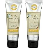A LA MAISON White Ginger Hand Cream 1.7 oz, 2 Pack