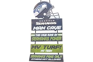 NFL Unisex-Adult Team Logo Mancave Man Cave Hanging Wall Sign
