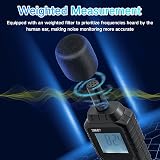 Mcbazel Decibel Sound Meter 30-130 dB A-weighted Digital Backlit LCD view 5