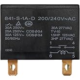 841-S-1A-D 200/240V AC General Purpose Relay - 4 Pins Relay Heavy Duty 30A 240VAC