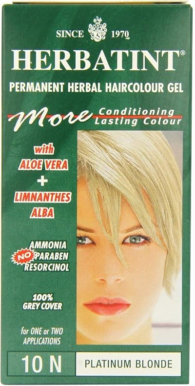 Herbatint Hair Dye 10N Platinum Blonde Ammonia-Free 60ml Colour + Developer