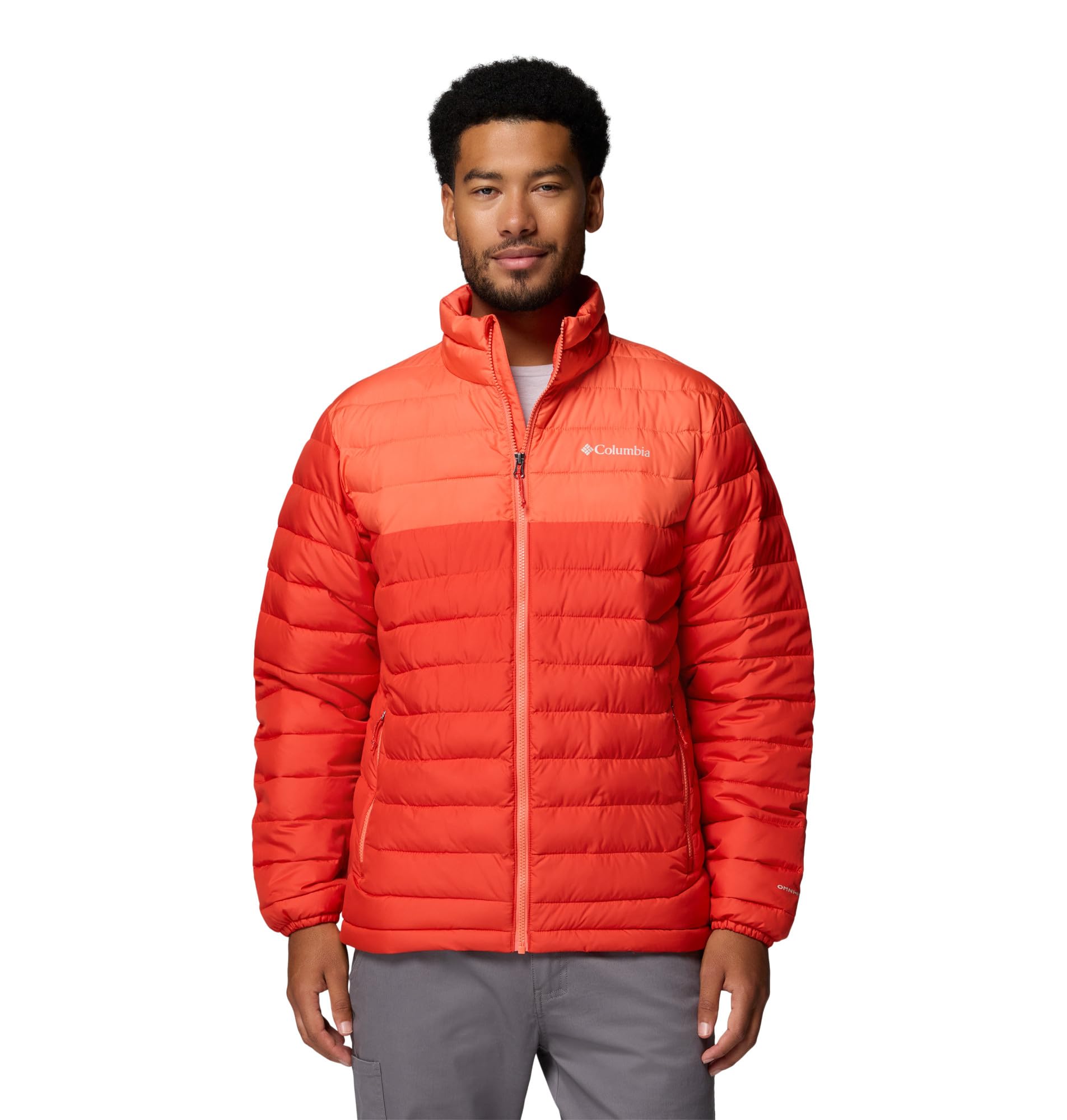 Columbia Men’s Powder Lite II Insulated Puffer Jacket, Super Sonic/Zing, 5X Tall