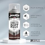 Jenolite Directorust Gloss Spray Paint Espresso Brown 2 x 400ml view 2