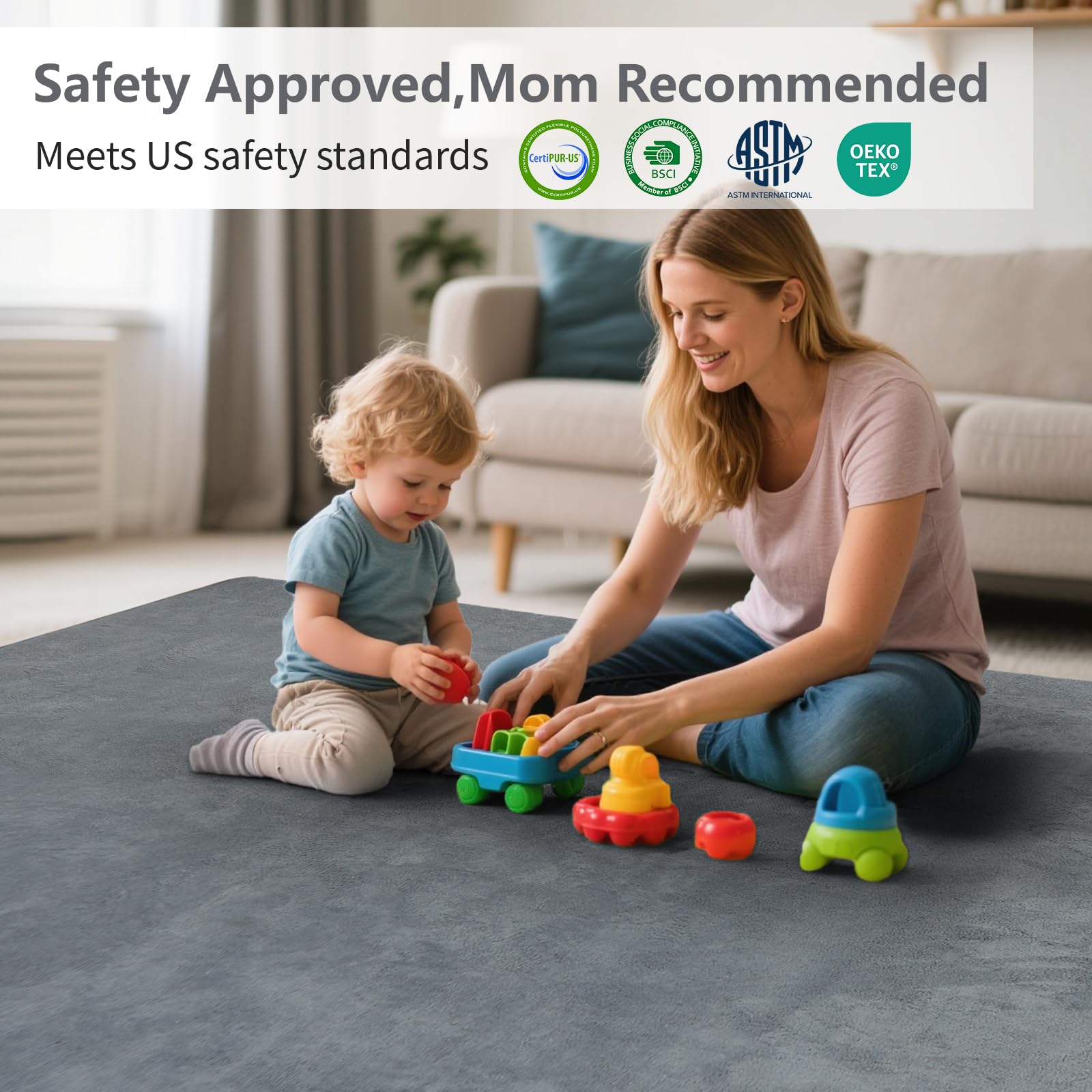 Baby Play Mat for Floor,1.3