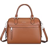 Over Earth Genuine Leather Satchel Top-Handle Handbags for Women Ladies Crossbody Bag